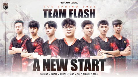 Team Flash công bố đội hình dự VCS mùa Xuân 2023